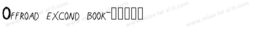 Offroad excond book字体转换